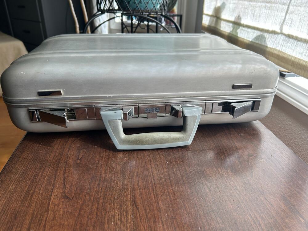 Vintage Zero Halliburton aluminum attaché or technical case